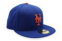 NEW ERA NEW YORK METS ON-FIELD AUTHENTIC 59FIFTY FITTED CAP (LIGHT ROYAL) 11449356ニューエラ/フィッテッドキャップ/MLB/ニューヨークメッツ/ライトロイヤル