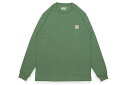 Carhartt L/S WORKWEAR POCKET T-SHIRT (K126-G55:NORTH WOODS HEATHER)カーハート/ロングスリーブTシャツ/ポケットTシャツ/メンズ/レディース/ビッグシルエット/シンプル/ノースウッドヘザー