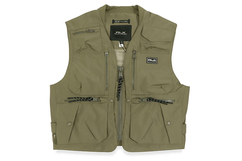 RLX RALPH LAUREN WATER REPELLENT VEST (784864294002:BRITISH OLIVE)ポロラルフローレン/アールエルエックス/ミリタリーベスト/ブリティッシュオリーブ 1