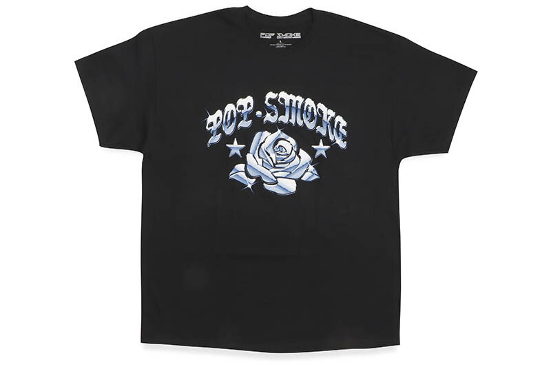 POP SMOKE CHROME S/S T-SHIRT (BLACK)ポップスモーク/ショートスリーブティーシャツ/ブラック