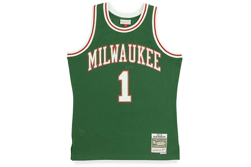 MITCHELL & NESS SWINGMAN MESH JERSEY (MILWAUKEE BUCKS/OSCAR ROBERTSON/#1/1971-72:GREEN) SMJYGS18180ߥå&ͥ/Хåȥܡ른㡼/ߥ륦Хå/꡼