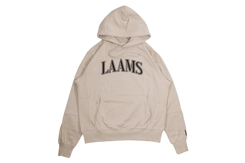 LAAMS COLLEGIATE TERRY HOODIE (SLATE)ラームズ/プルオーバーフーディー/スレート