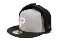 NEW ERA PITTSBURGH PIRATES 59FIFTY DOG EAR FITTED CAP (GREY/BLACK) 14307708ニューエラ...