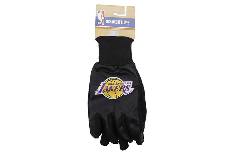 WINCRAFT LOS ANGELES LAKERS TECHNOLOGY GLOVES A1754121ウィンクラフト/グローブ/ロサンゼルスレイカーズ/ブラック
