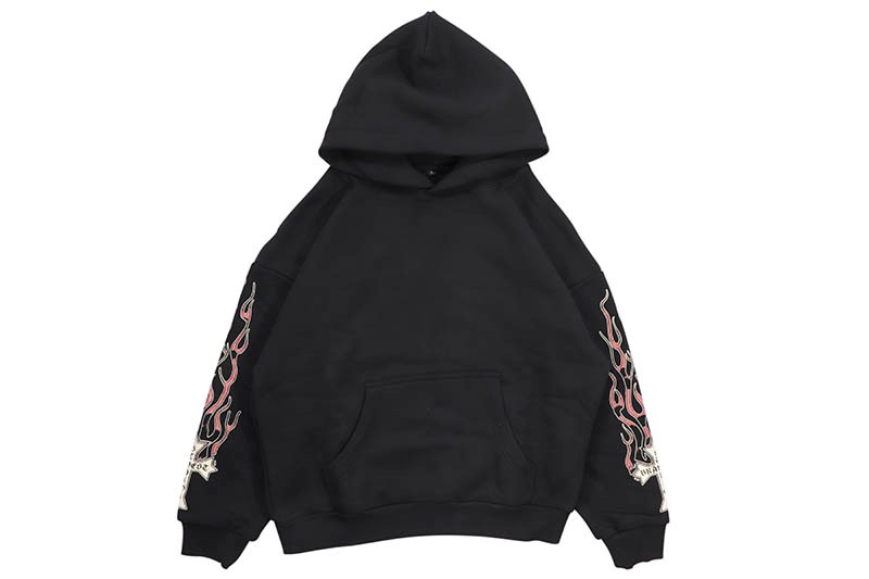 BRAVEST STUDIOS ETERNAL HOODIE (BLACK/RED)ブレイベストスタジオ/プルオーバーフーディー/パーカー/ブラックレッド