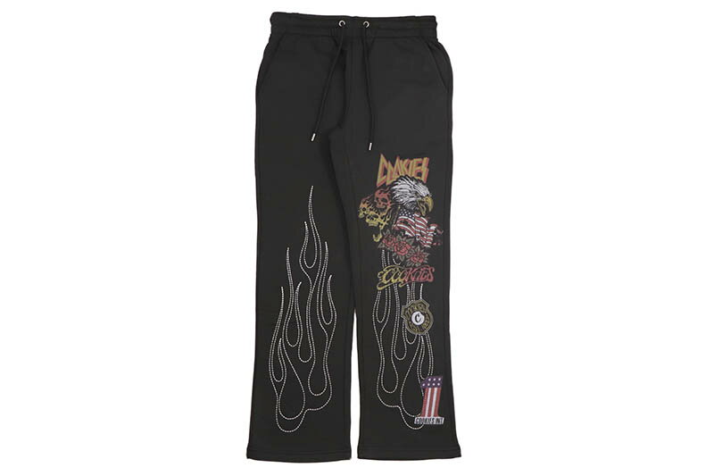 COOKIES HIGHWAY WIDELEG FLEECE PANT (CM244BKP04:BLACK)クッキーズ/スウェットパンツ/ブラック