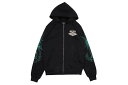 COOKIES CUBAN LINK ZIP FRONT HOODIE (CM251HFC11:BLACK)クッキーズ/ジップフーディー/ブラック