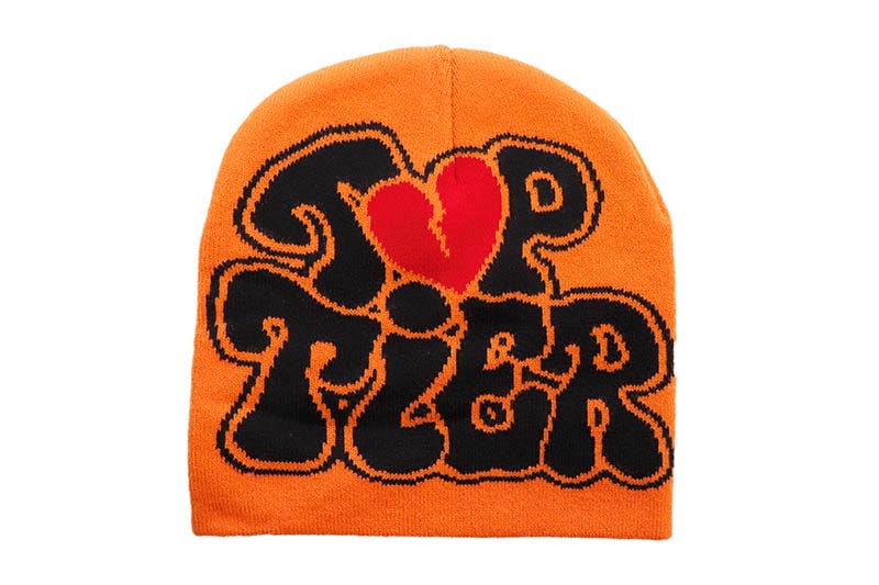 TOP TIER BEANIE (ORANGE/BLACK)フレーム/ビーニー/ニットキャップ/オレンジブラック