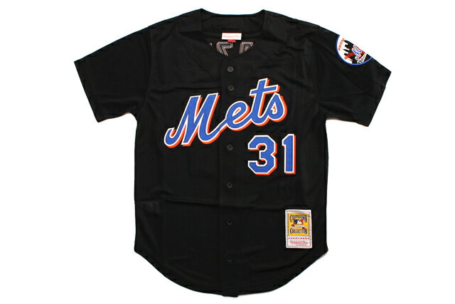 MITCHELL & NESS AUTHENTIC MESH BP BF JERSEY (NEW YORK METS/2000:MIKE PIAZZA/BLACK #31) ABBFLG18016 ABBF3092~b`F&lX/x[X{[W[W/j[[Nbc/ubN