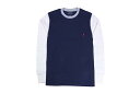 POLO RALPH LAUREN COLOR BLOCKED L/S THERMAL(NAVY×OFF WHITE×GREY)ポロ ラルフローレン/アメリカ/USA/ロングスリーブTシャツ/サーマルTシャツ/ポニーロゴ/ワッフルニット/インナーウェア/ワンポイントロゴ/シンプル/ジャストフィット/ベストセラー/メンズ