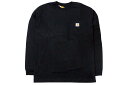 Carhartt L/S WORKWEAR POCKET T-SHIRT (K126/BLK:BLACK)カーハート/ロングスリーブTシャツ/ポケットTシャツ/メンズ/レディース/ビッグシルエット/シンプル/ブラック