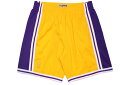 MITCHELL NESS SWINGMAN MESH SHORTS (LOS ANGELES LAKERS/1996-1997:YELLOW×PURPLE) SMSHGS18236ミッチェル ネス/バスケットボールショーツ/イエロー×パープル