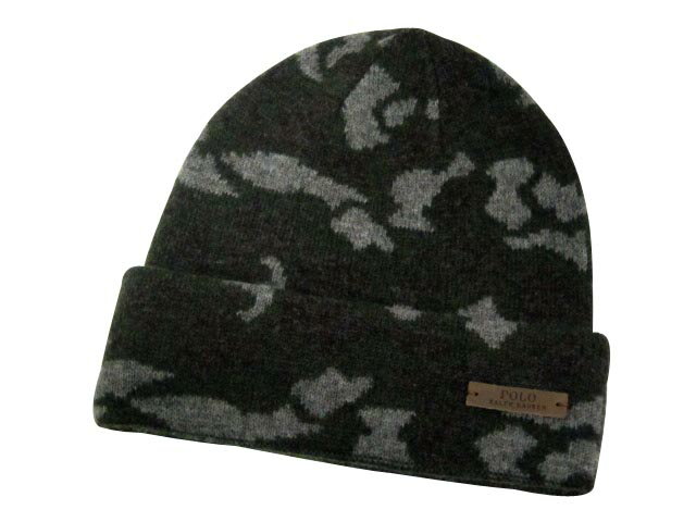 ポロラルフローレン ニット帽 メンズ POLO RALPH LAUREN KNIT CAP (Camo Merino Cuffed Hat/6F0298/352: Camo)ポロ ラルフローレン/ニットキャップ/迷彩