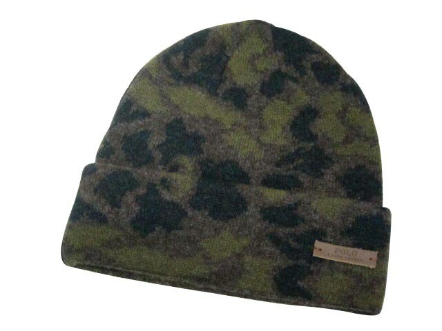 ポロラルフローレン ニット帽 メンズ POLO RALPH LAUREN KNIT CAP (Camo Merino Cuffed Hat/6F0298/358: Camo)ポロ ラルフローレン/ニットキャップ/迷彩