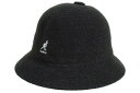 KANGOL BERMUDA CASUAL BUCKET HAT(0397BC/BK001:BLACK)カンゴール/バケットハット/ブラック