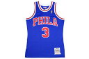 MITCHELL & NESS AUTHENTIC MESH JERSEY NBA (1996-97 Philadelphia 76ers/Allen Iverson : BLUE)ミッチェル&ネス/スローバックジャージー/ブルー