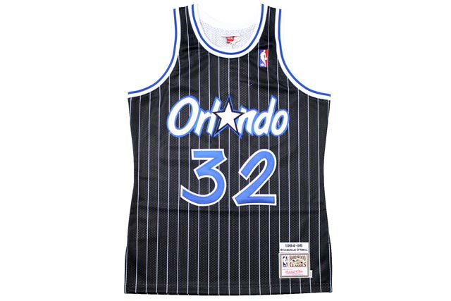 MITCHELL & NESS AUTHENTIC MESH JERSEY NBA (1994-95 Orlando Magic/Shaquille O'Neal : BLACK)ミッチェル&ネス/スローバックジャージー/ブラック