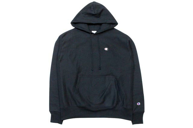 チャンピオン パーカー メンズ CHAMPION REVERSE WEAVE PULLOVER HOODIE (GF68-BKC:BLACK)チャンピオン/プルオーバーフーディー/リバースウィーブ/ブラック