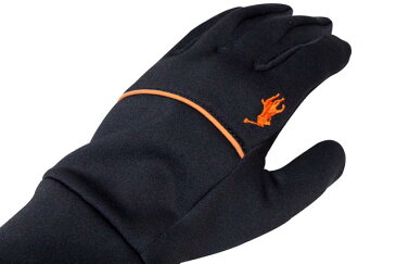 POLO RALPH LAUREN TOUCH GLOVES (6G008/800)ポロラルフローレン/手袋/グローブ/黒×オレンジ