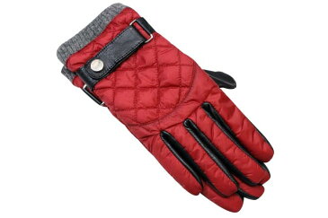 POLO RALPH LAUREN DIAMOND QUILTED LEATHER GLOVES (6G0011/619)ポロラルフローレン/手袋/グローブ/赤