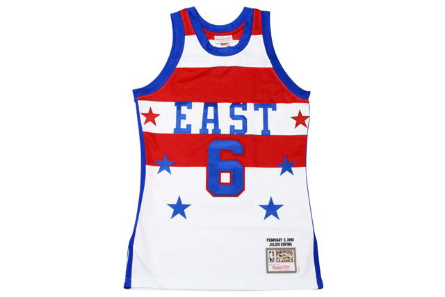 MITCHELL & NESS GAME JERSEY (1980 AUTHENTIC NBA ALL-STAR GAME/JULIUS ERVING: WHITE)ミッチェル&ネス/スローバックバスケットゲームジャージ/ホワイト