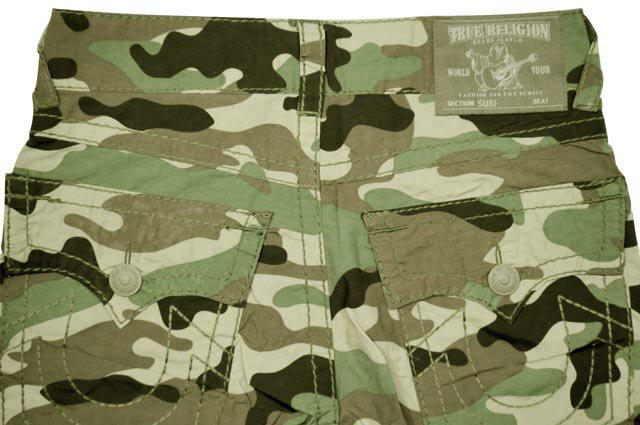 TRUE RELIGION CAMOUFLAGE SWIM SHORTS (TRM415FLW: WOOD LAND)トゥルーレリジョン/スイムショーツ/迷彩