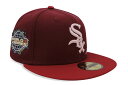 NEW ERA x HAT CLUB x JAETIPS FOREVER CHICAGO WHITE SOX 59FIFTY FITTED CAP (2005 WORLD SERIES CUSTOM SIDE PATCH/GREY UNDER VISOR/CARDINAL RED)WF[eBbvX/j[G/tBbebhLbv/J[fBi bh/coO[