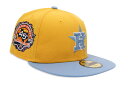 NEW ERA x HAT CLUB x JAETIPS FOREVER HOUSTON ASTROS 59FIFTY FITTED CAP (45TH ANNIVERSARY CUSTOM SIDE PATCH/GREY UNDER VISOR/GOLD LIGHT BLUE)ジェーティップス/ニューエラ/フィッテッドキャップ/ゴールド ライトブルー/ツバ裏グレー