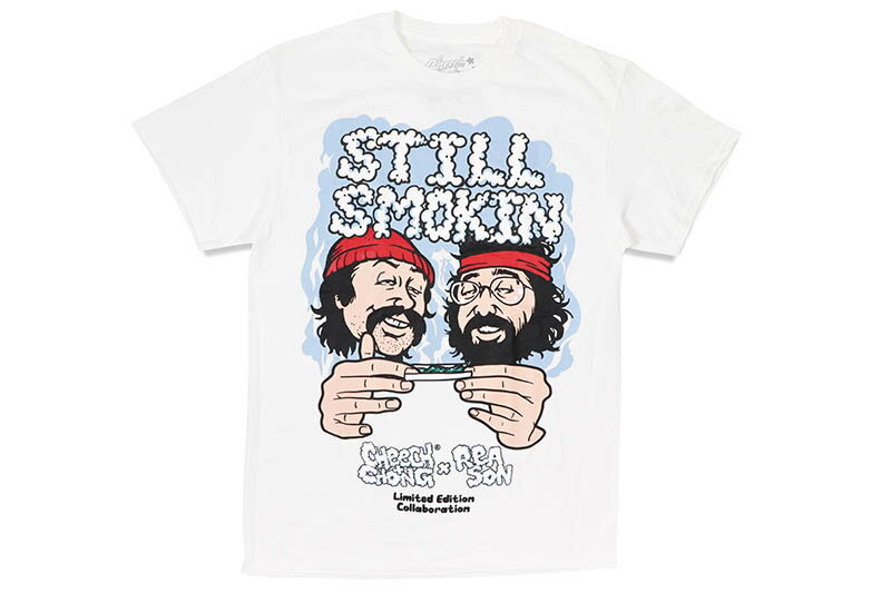 REASON CLOTHING C&C STILL SMOKIN SHORT SLEEVE TEE (CC1-06:WHITE)[YN[WO/`[`/V[gX[ueB[Vc/zCg