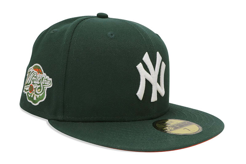 NEW ERA NEW YORK YANKEES 59FIFTY FITTED CAP (1998 WORLD SERIES CUSTOM SIDE PATCH/ORANGE UNDER VISOR/DARK GREEN)˥塼/եåƥåɥå/MLB/˥塼衼󥭡/꡼/ĥ΢