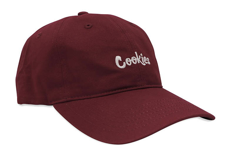 COOKIES ORIGINAL LOGO DAD CAP (BURGUNDY/CREAM) 1564X6666クッキーズ/ストラップバックキャップ/ツイルキャップ/バーガンディークリーム