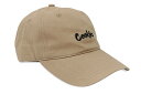 COOKIES ORIGINAL LOGO DAD CAP (KHAKI/BLACK) 1564X6666 CM232XDH08NbL[Y/XgbvobNLbv/cCLbv/J[L ubN