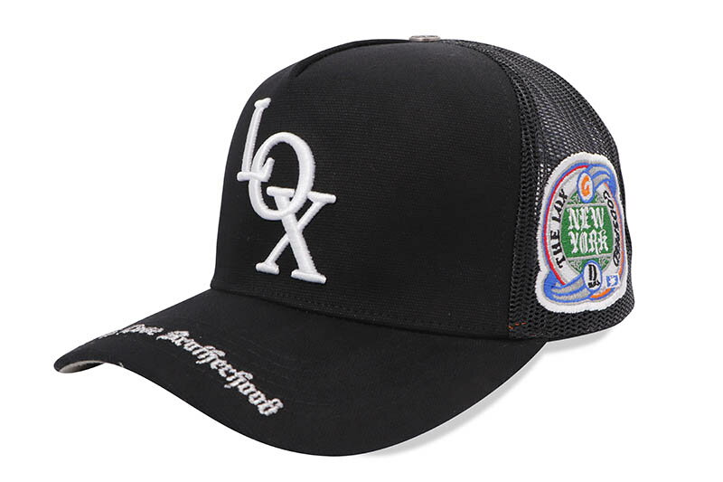 GODSPEED x LOX THE LEGACY TRUCKER (BLACK)ゴッドスピード ニューヨーク/ザ ロックス/メッシュトラッカーキャップ/アジャスターキャップ/ブラック