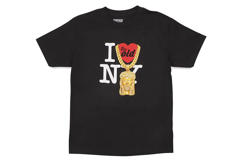 CLASSIC MATERIAL NY I LOVE THE OLD NY JESUS PIECE S/S T-SHIRT (BLACK)クラシックマテリアルニューヨーク/ショートスリーブティーシャツ/ブラック