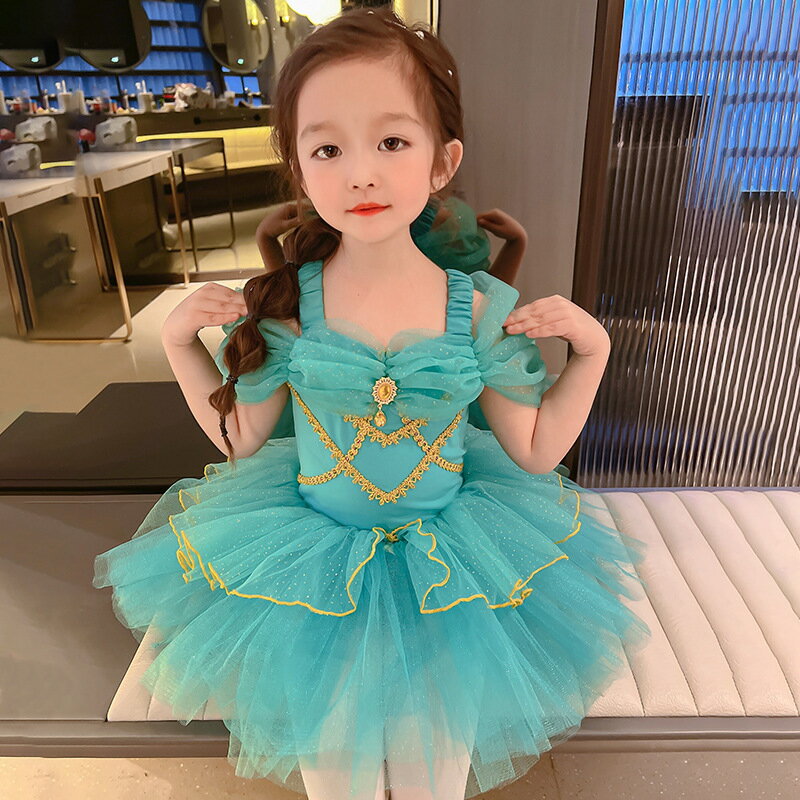 バレエ レオタード 子供 キッズ ドレス プリンセス なりきり ワンピース 女の子 半袖ワンピース バレエ用品 バレエレオタード 子供服 ベビー キッズ 女の子 コスチューム コスプレ プリセンスドレス ハロウィン 衣装 100 110 120 130 140cm 3