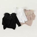 ベビー服 長袖 Tシャツ 子供服 女の子 トップス 長袖 カットソー 無地 ラウンドネック 80cm 90cm 100cm ホワイト ブラック　白　黒　くすみピンク