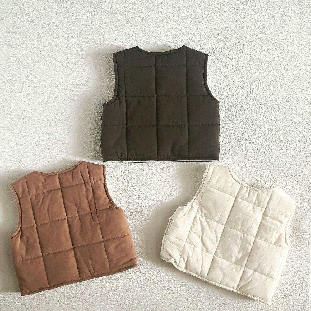 ベビー ベスト 春 秋 冬 無地 キルティング ベスト トップス コート キッズ服 ベビ...