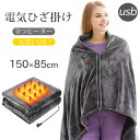 電気毛布 掛け敷き 電気ひざ掛け 150*85cm 洗える 電気 ひざ掛け 掛け着る 両用 膝掛け 毛布 電気ブランケット 羽織る毛布 着る毛布 9つヒーターブ...