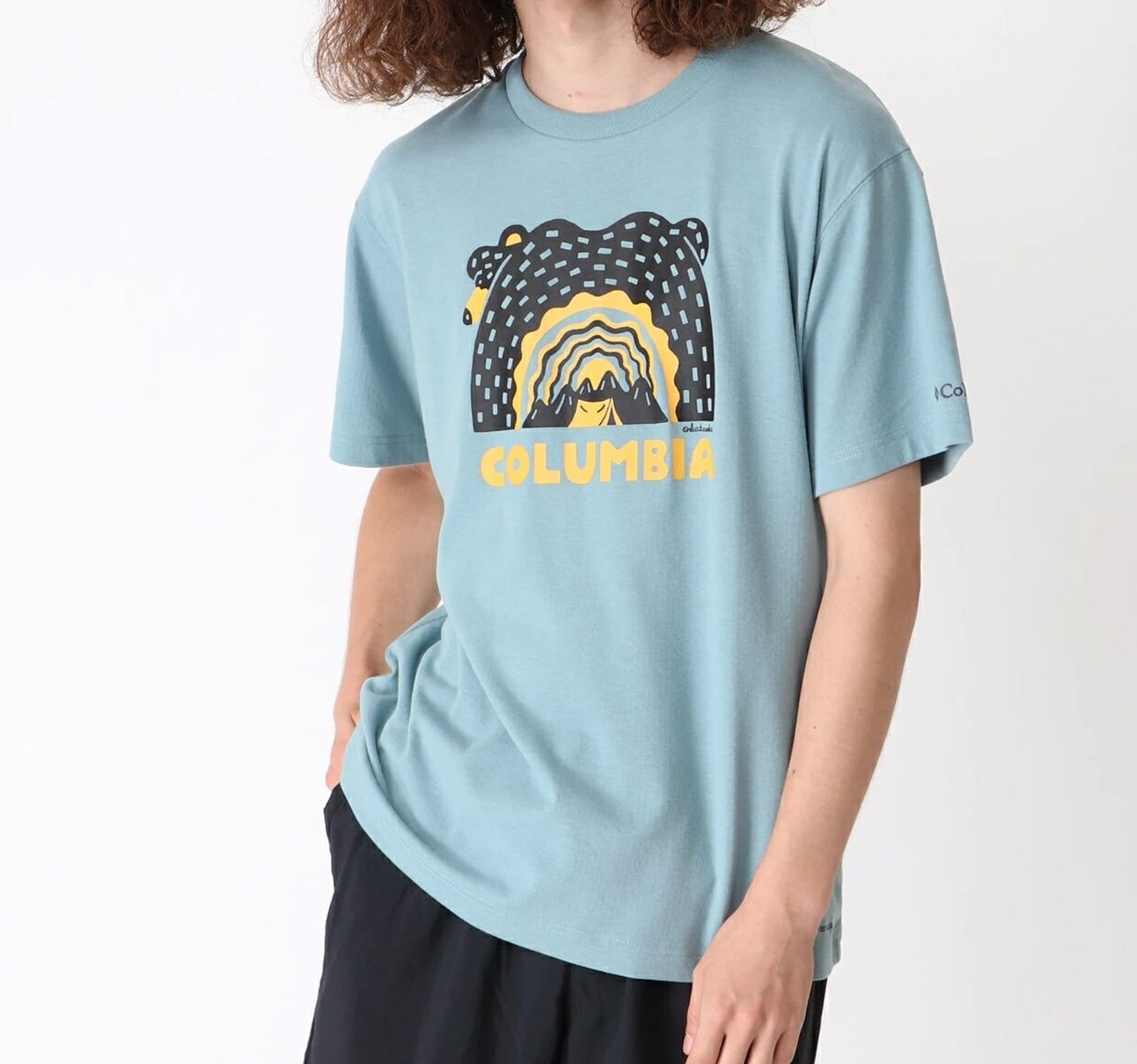 フェスでも快適な冷却機能 人気アーティストによるデザインｔシャツ Columbia コロンビア スウィンアヴェニューショートスリーブティswin Sleeve Short Avenue Tee 魅力的な