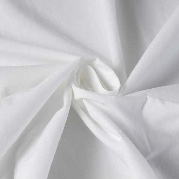 【1m以上/10cm単位】【生地幅：115cm】コットンポプリン【カラー：白】[無地][服地・生地・布][ホワイト系][TNGP4062]【品番：a0759】