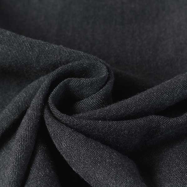 お値下げ★【1m以上/10cm単位】【生地幅：145cm】TOP杢ウールサキソニータンブラー【カラー：黒】[無地][服地・生地・布][ブラック系][TNGP4103]【品番：c0797】