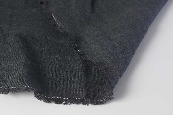 【1m以上/10cm単位】【生地幅：145cm】TOP杢ウールサキソニータンブラー【カラー：黒】[無地][服地・生地・布][ブラック系][TNGP4103]【品番：c0797】