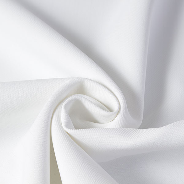 Polyester - 【1m：はぎれ】【生地幅：150cm】ポリエステルツイル帯電防止【カラー：白】[無地][服地・生地・布][ホワイト系][TNGP6054]【品番：d0811】