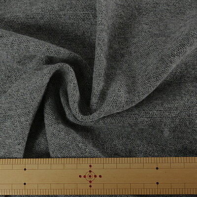 お値下げ★【1m以上/10cm単位】【生地幅：120cm】TOP杢ウール麻ドビーピーチ【カラー：グレー】[GY][無地][服地・生地・布][TNGP2112]【品番：h0658】