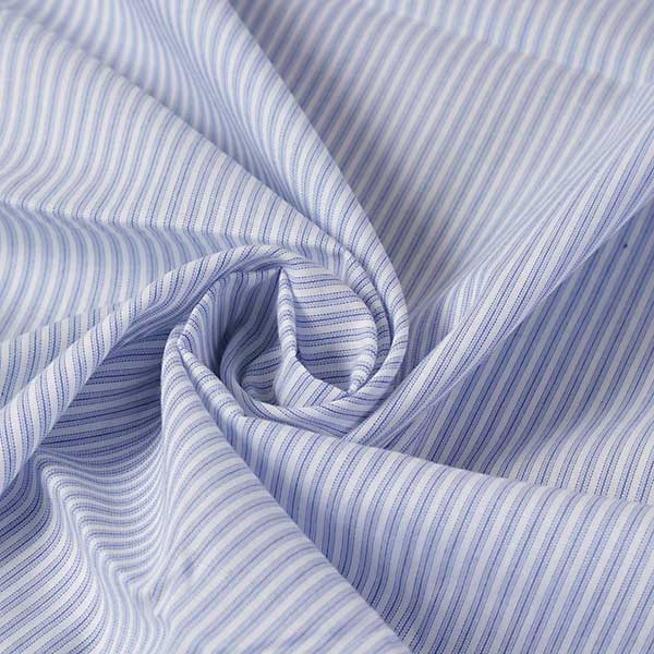 【1m以上/10cm単位】【生地幅：110cm】コットン先染ドビーストライプ【カラー：青×白ストライプ】[プリント・ストライプ][服地・生地・布][ブルー系][TNGP4121]【品番：jb0036】