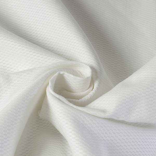 【1m以上/10cm単位】【生地幅：115cm】コットンジャガードアートピケ【カラー：白】[無地][服地・生地..