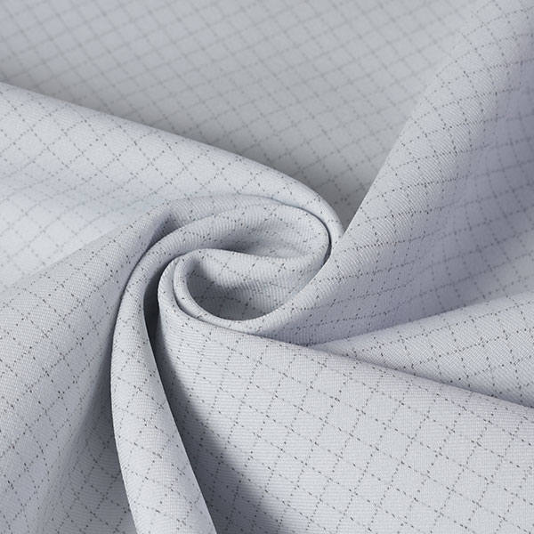 Fabric, Cloths - 価格は3m分なので1m分お得な割引はぎれ★【4m：はぎれ】【生地幅：153cm】ポリエステルドビーツイルウインドペーンチェック【カラー：ライトグレー】[プリント・チェック][服地・生地・布][グレー系][TNGP6042]【品番：m0501】