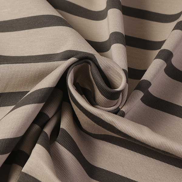 通常価格74円→52円にお値下げ★【1m以上/10cm単位】【生地幅：145cm】コットン先染ボーダー天竺ニット【..