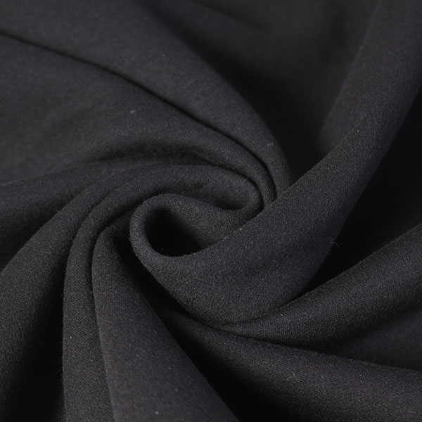 Rakuten - 【1m以上/10cm単位】【生地幅：124cm】コットンインレーニットピーチ【カラー：黒】[ニット生地][服地・生地・布][ブラック系][TNGP5114]【品番：p0548】
