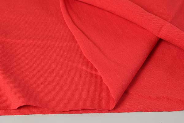 通常価格36円→25円にお値下げ★【1m以上/10cm単位】【生地幅：筒状で1周106cm】コットン天竺ニット【カラー：赤】[ニット生地][服地・生地・布][レッド系][TNGP4113]【品番：s0231】 2